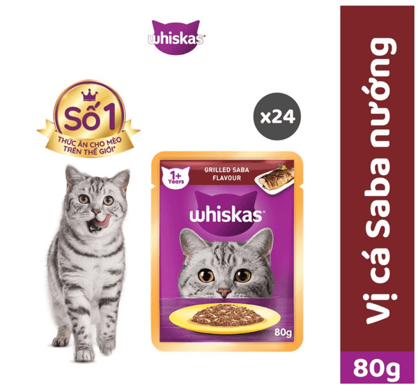 Whiskas Adult - Pate cho mèo trên 1 tuổi 85g