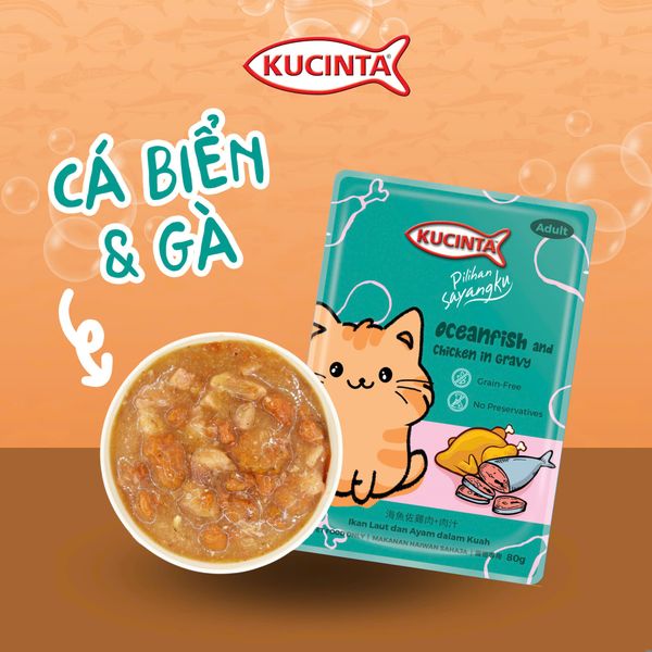 Pate Mèo Kucinta (4 Vị - 80g)