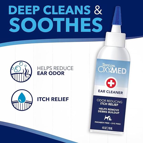 Dung Dịch Vệ Sinh Tai Cho Chó Mèo Tropiclean Oxymed – 50ml/118ml