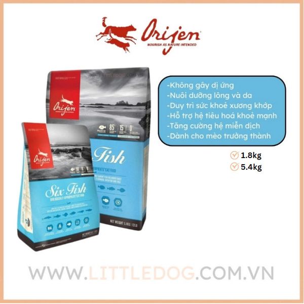Orijen Cat Six Fish 5.4kg