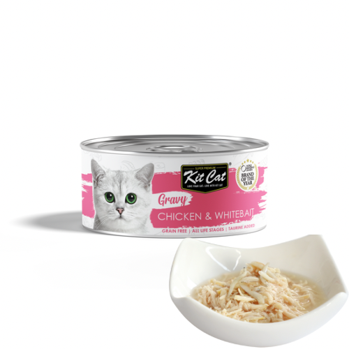 Pate Kit Cat Gravy 70g - Vị Gà/Cá Ngừ Dạng Sốt