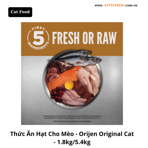 Thức Ăn Hạt Cho Mèo - Orijen Cat Original - 1.8kg/5.4kg