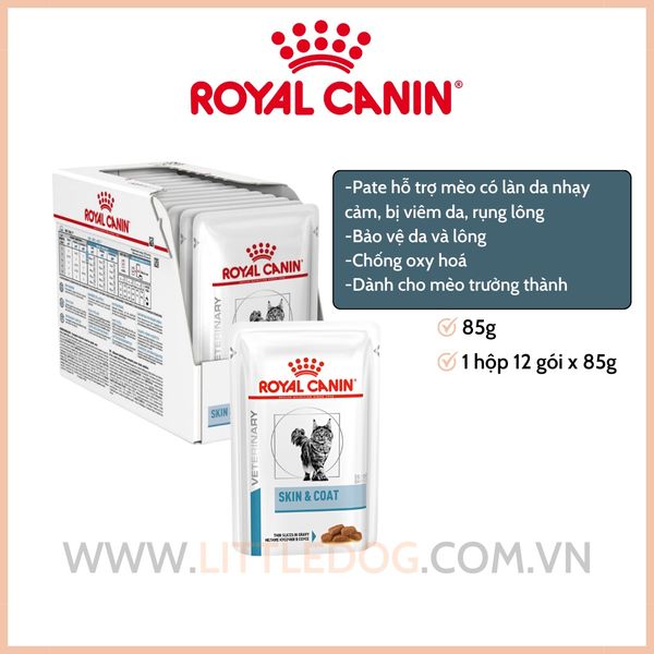 Pate Mèo Hỗ trợ Da&Lông Royal Canin Skin&Coat- 85g