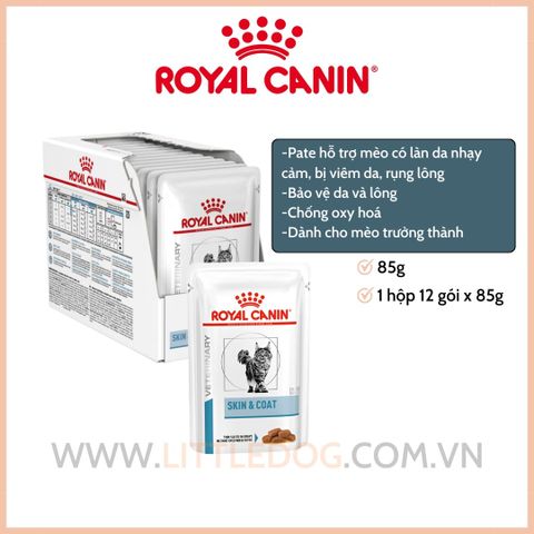 Pate Mèo Hỗ trợ Da&Lông Royal Canin Skin&Coat- 85g