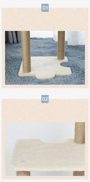 Trụ Cào Mèo YC Trắng - YC Cat Tree White PD