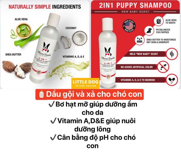 Warren London - 3 in 1 Dòng Sữa tắm cao cấp cho chó mèo