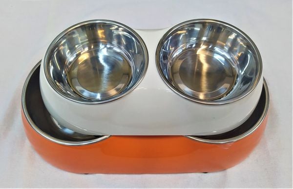 Petloves Melamine Double Bowl ( S / L )