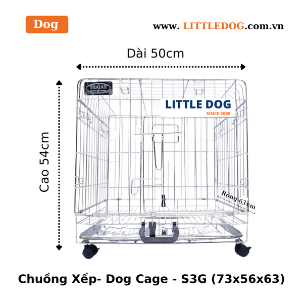 Chuồng Xếp Cho Chó - Dog Cage - S1G/S2G/S3G