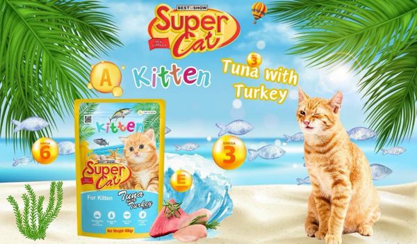 Pate Mèo Super Cat gói/400g
