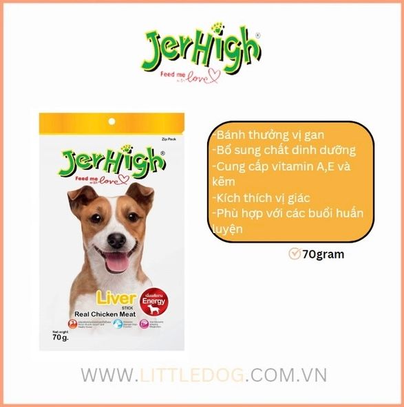 Jerhigh - Que Thưởng Mềm Cho Chó (70g/400g)