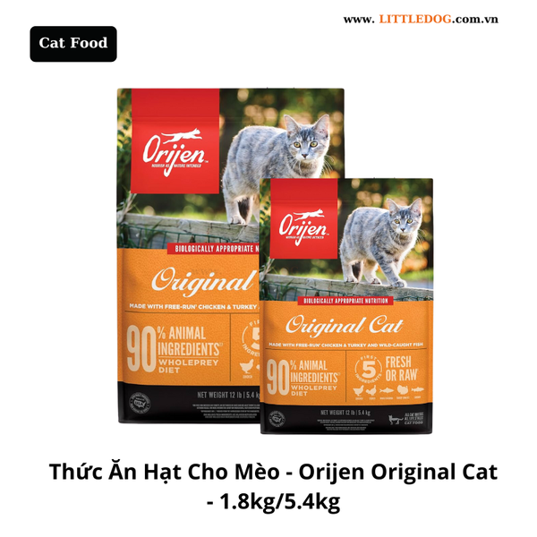 Thức Ăn Hạt Cho Mèo - Orijen Cat Original - 1.8kg/5.4kg