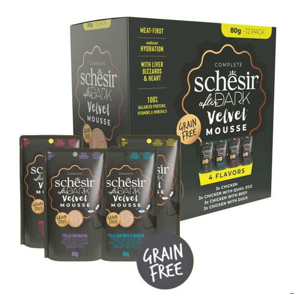 Pate Cho Mèo Schesir After Dark Mousse Cao Cấp – Gói 80g