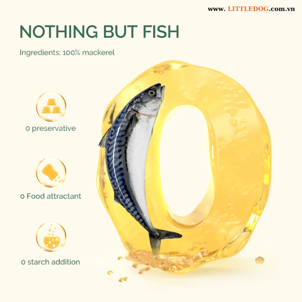 Cá Thu Sấy Cho Thú Cưng - Meatyway Mackerel Jerky - 50g