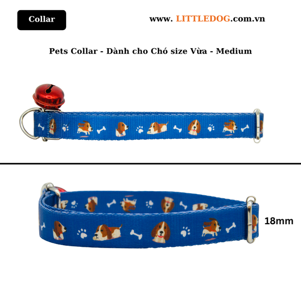 Pets Collar - Dành cho Chó size Vừa (Medium)