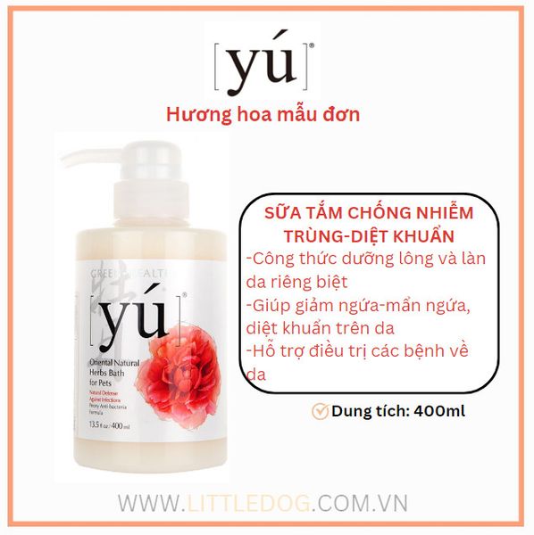YÚ Dầu Tắm Hương Hoa Mẫu Đơn 400ml - Peony Anti-bacteria Formula