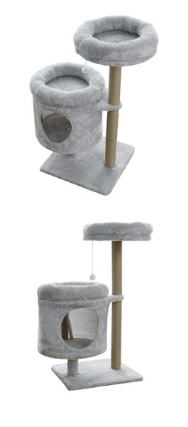 Trụ Cào Mèo YC Xám - YC Cat Tree Grey AE-1