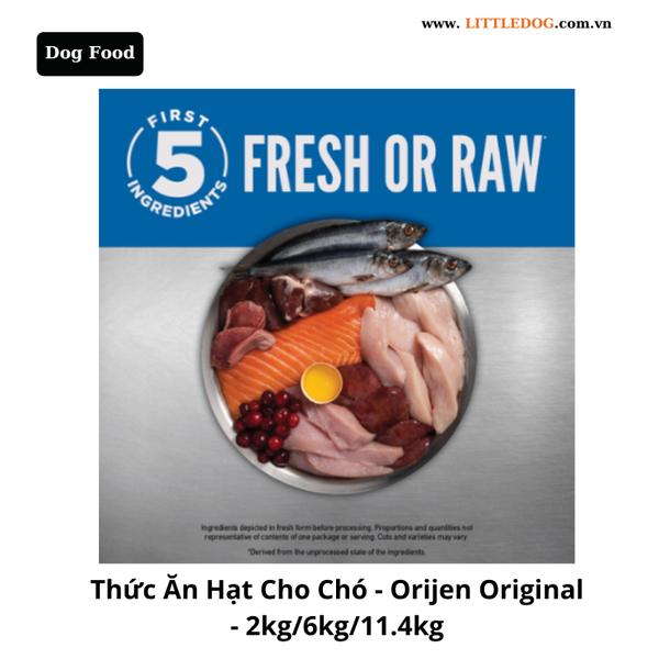 Thức Ăn Hạt Cho Chó Trưởng Thành - Orijen Dog Original Adult - 2kg/6kg/11.4kg