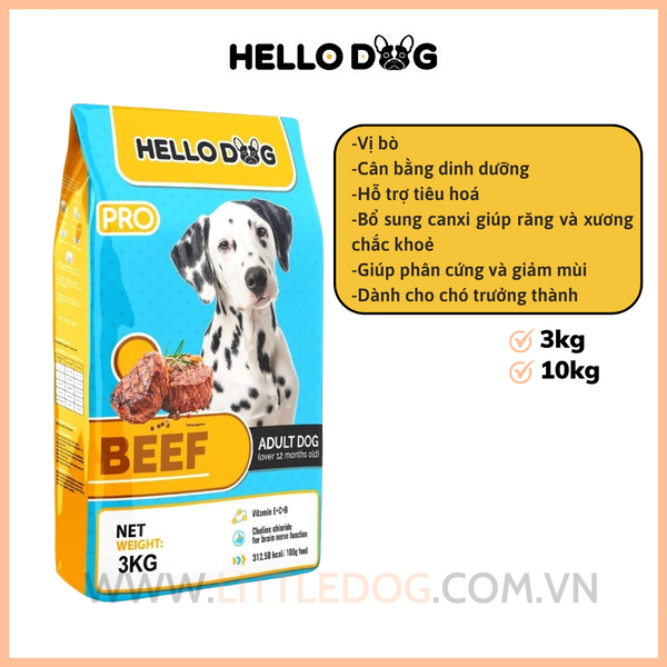 Thức ăn khô cho chó Hello Dog