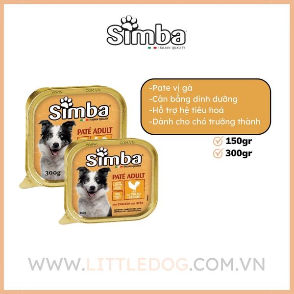 PATE SIMBA CHO CHÓ VỊ GÀ - CHICKEN 150g