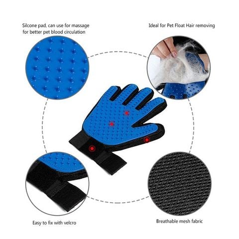 BOBO Bao Tay Chải Lông -Five Finger Deshedding Glove