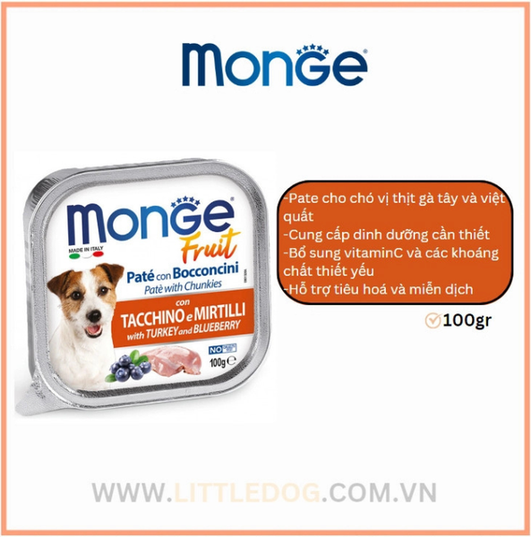 Pate Monge Cho Chó Đủ Vị - 100g