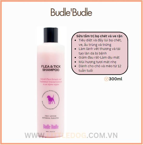 Sữa tắm BUDLE'BUDLE trị Ve & Bọ chét 300ml