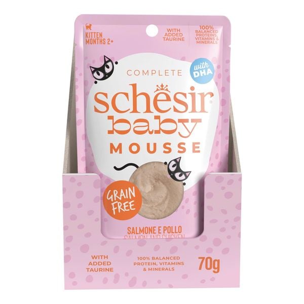 Pate Mèo Con Schesir Mousse Kitten Cao Cấp – Gói/80g