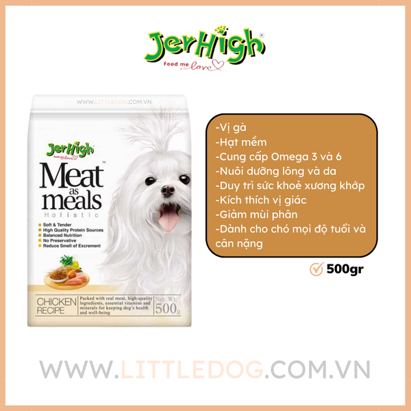 Jerhigh Hạt Mềm Vị Gà 500g