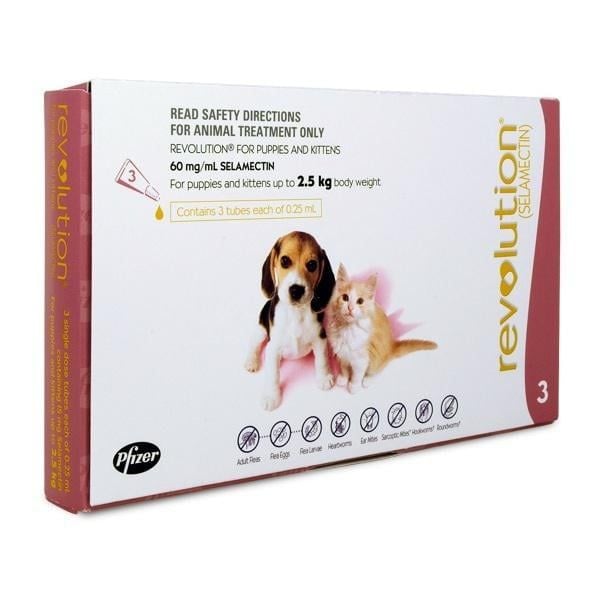 Revolution mèo & chó con <2.5kg trị kí sinh trong ngoài