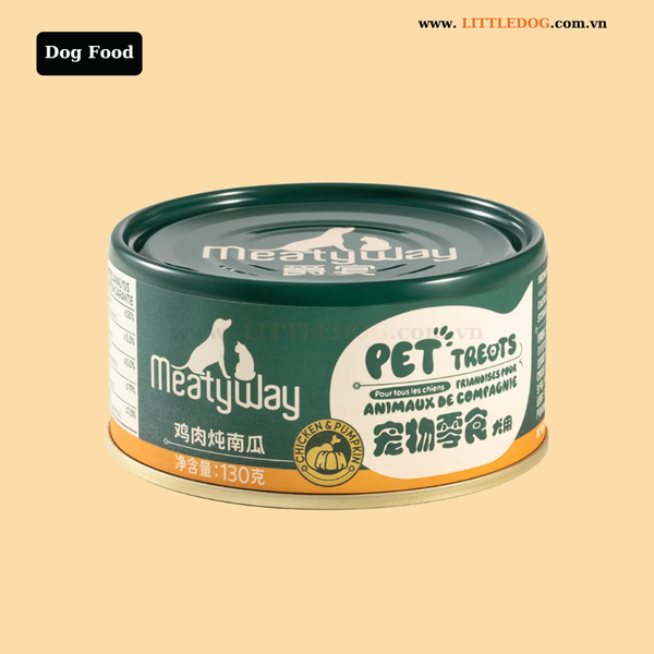 Pate Cho Chó - Meatyway - Vịt và Khoai Mỡ/ Thịt Gà và Bí Đỏ/ Thịt Bò và Carrot - 130g