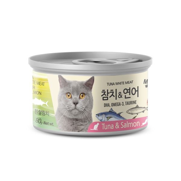 MeoWow Pate Mèo CáNgừ&CáHồi - Cat Pate Tuna&Salmon 80g