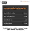 Thức Ăn Hạt Cho Chó Con - Ganador - Vị Sữa & DHA - 400g/3kg/20kg