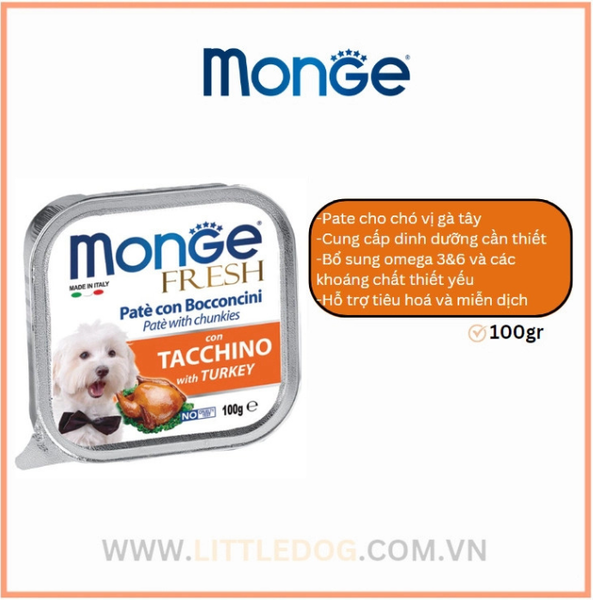 Pate Monge Cho Chó Đủ Vị - 100g