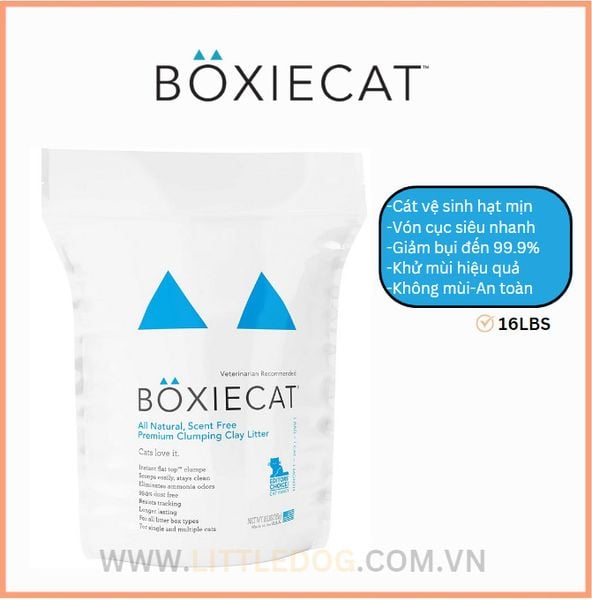 Cát Vệ Sinh Cho Mèo - Boxie USA 16 LBS