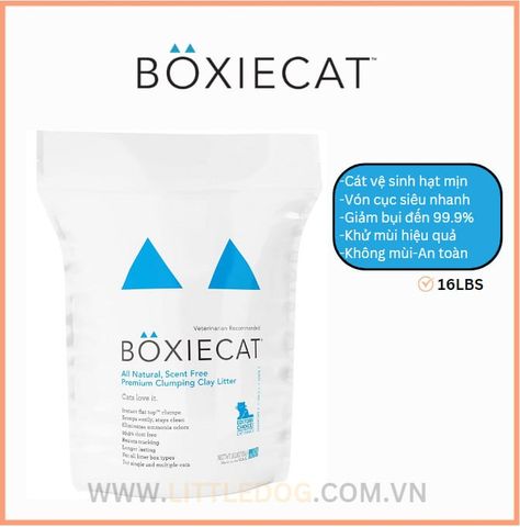Cát Vệ Sinh Cho Mèo - Boxie USA 16 LBS