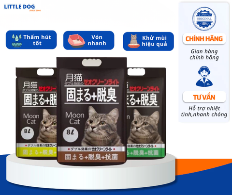 CÁT VỆ SINH CHO MÈO – CÁT NHẬT ĐEN MOONCAT 8.8L / 17.6L