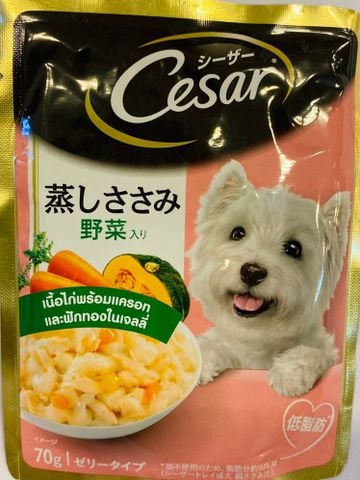 CESAR Pate Chó Vị Gà,CàRốt&BíĐỏ-Pate Chicken,Carrot&Pumkin 70g