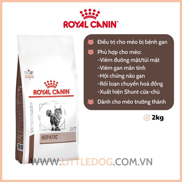 Thức Ăn Hạt Cho Mèo - Royal Canin Hepatic - Hỗ Trợ Chức Năng Gan Cho Mèo - 1.5kg