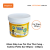 Khăn Ướt Lau Tai Cho Thú Cưng - Sukina Petto Ear Wipes - 100pcs