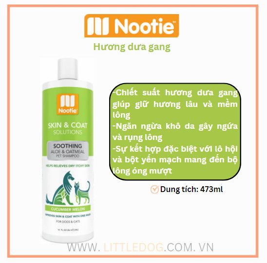 Nootie Dầu tắm hương Dưa gang - Cucumber Melon 473ml