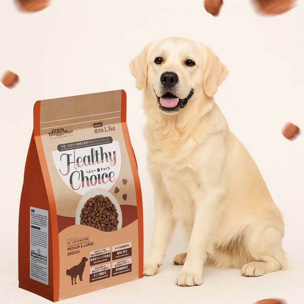 DoggyMan - Thức Ăn Hạt Healthy Choice Cho Chó Trưởng Thành Giống Vừa & Lớn – 400g/1,5kg