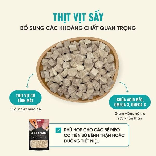 Thịt Sấy Khô Bite Of Wild Dành Cho Mèo Mọi Lứa Tuổi - 40g
