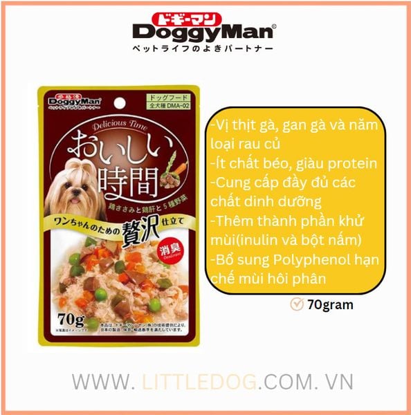 DOGGYMAN PATE CHO CHÓ VỊ GÀ, GAN GÀ VÀ RAU CỦ - CHICKEN, CHICKEN LIVER AND VEGETABLES