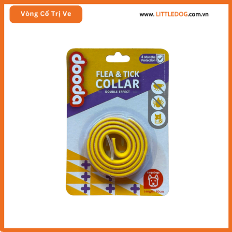 DOODA – VÒNG CỔ TRỊ VE, RẬN DÀNH CHO CHÓ (60CM)