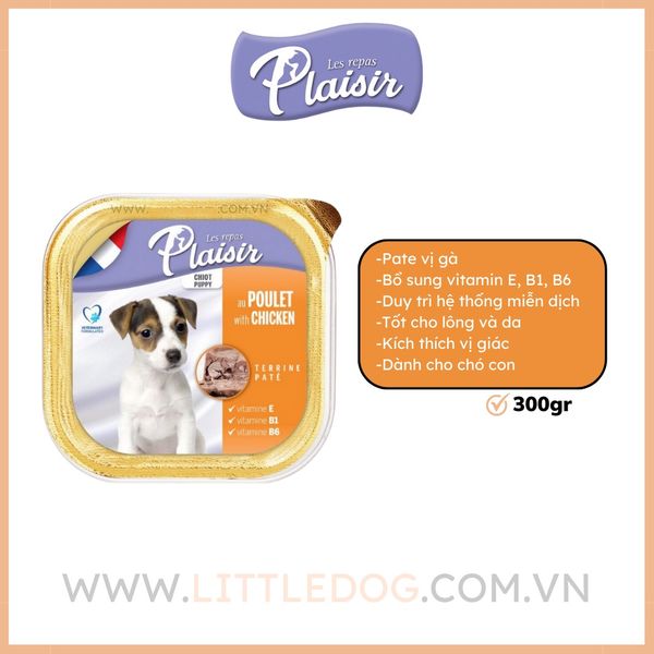 Plaisir - Sốt thịt viên vị gà cho chó con