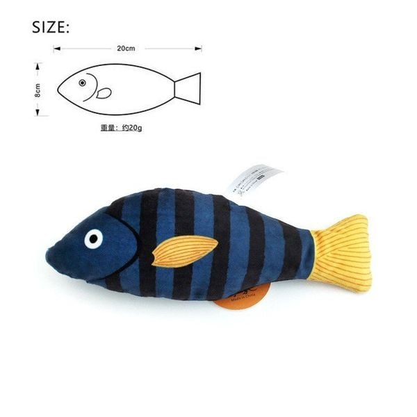 Đồ chơi cá nhồi bông và catnip - Kara cattoy catnip ABS Fish