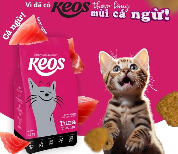 Keos - Thức Ăn Hạt Cho Mèo Mọi Lứa Tuổi