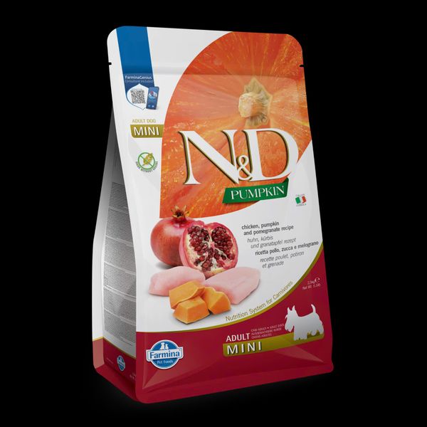 HẠT CHO CHÓ TRƯỞNG THÀNH FARMINA N&D PUMPKIN – KHÔNG NGŨ CỐC