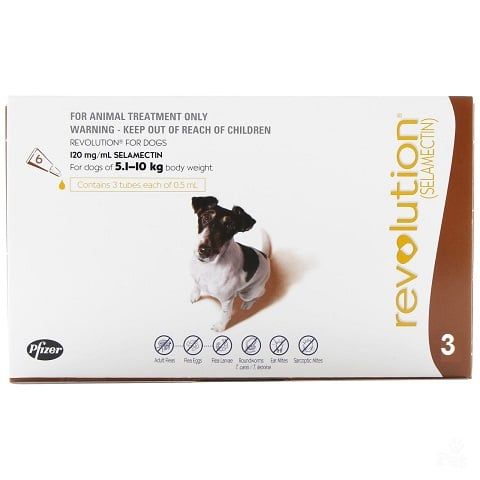 Revolution 5.1 - 10kg trị kí sinh trong ngoài cho chó