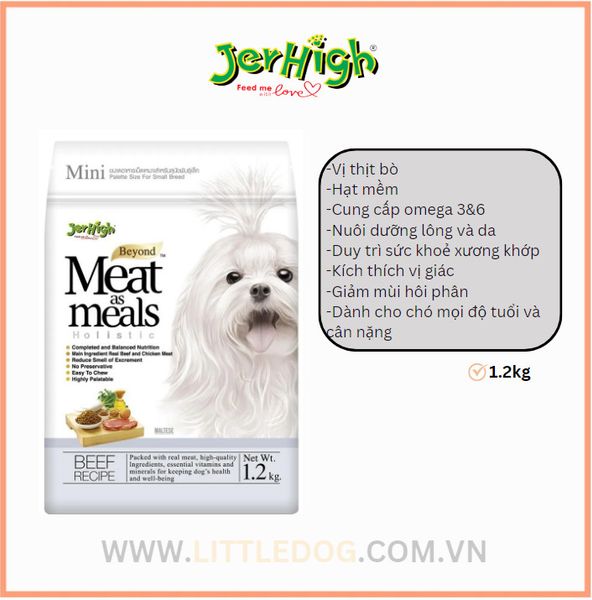 Jerhigh Hạt Mềm Vị Bò 1.2kg